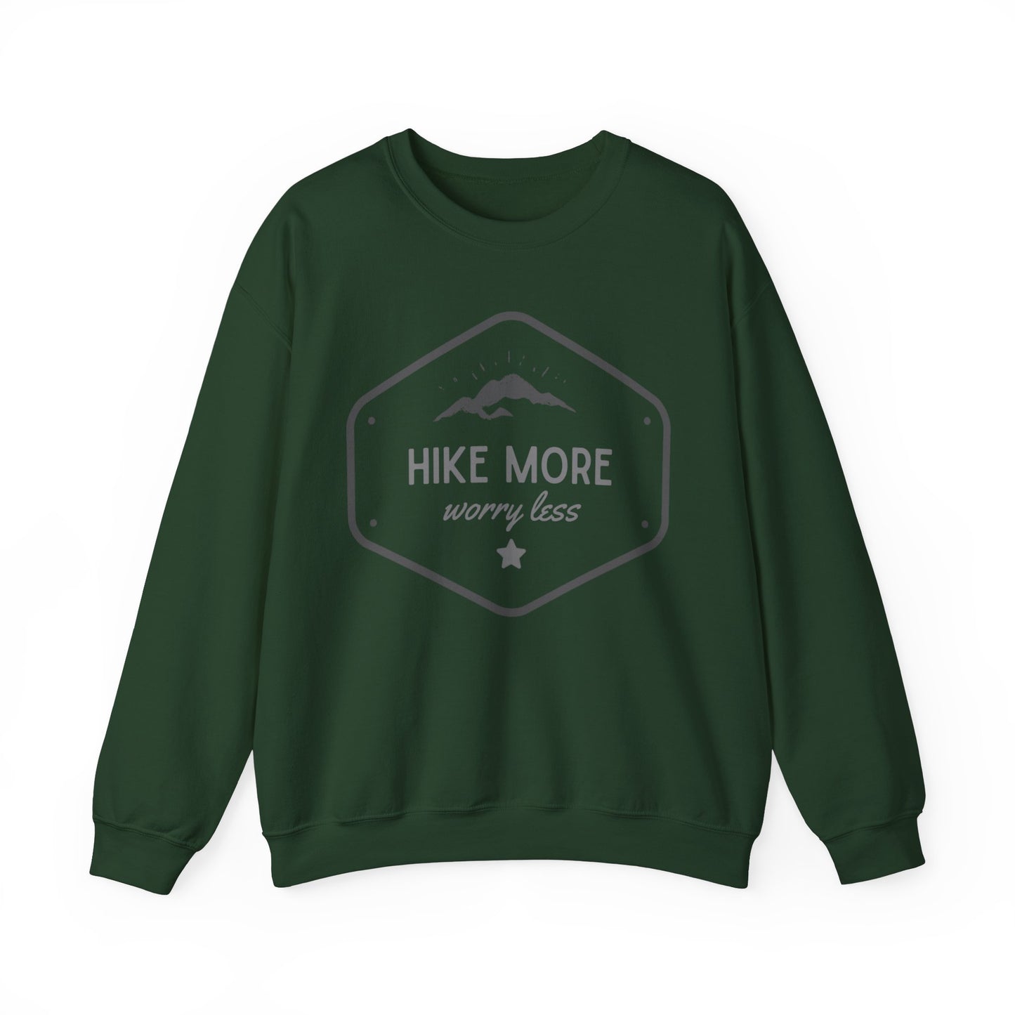 Unisex "Hike More, Worry Less" Crew Neck