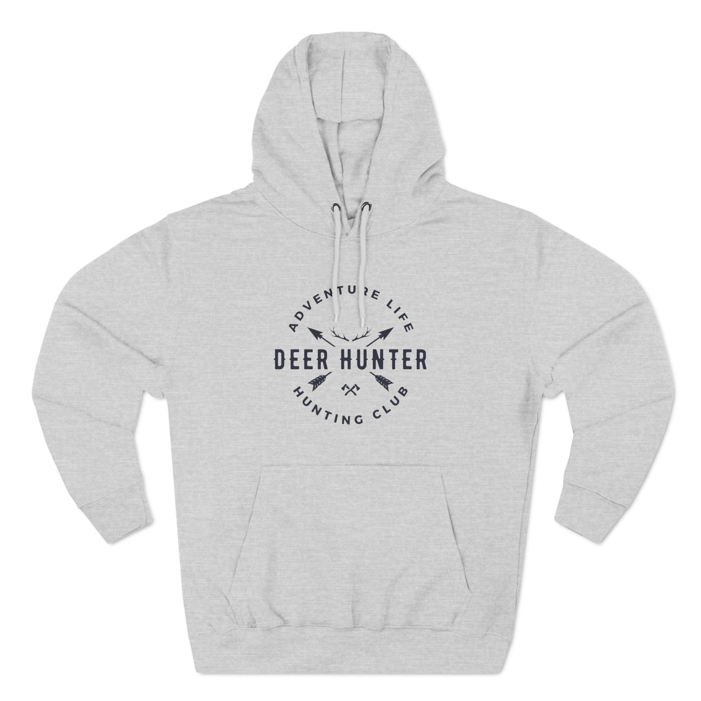 Three-Panel Fleece Hoodie " Deer Hunters Club"