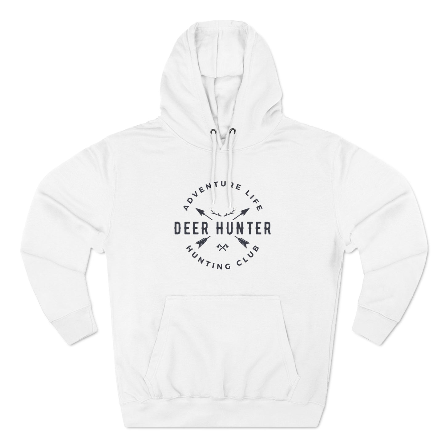 Three-Panel Fleece Hoodie " Deer Hunters Club"