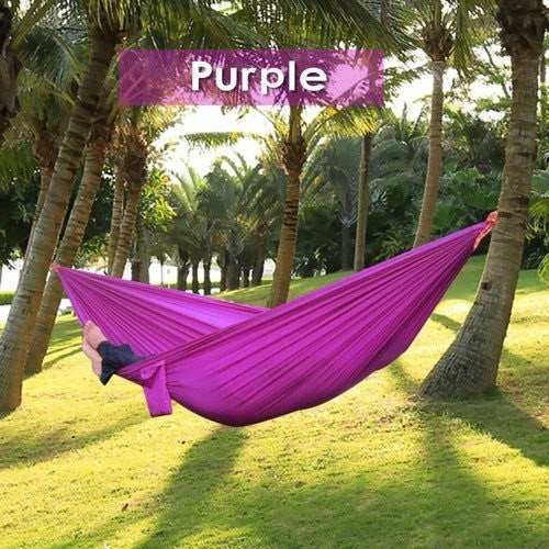 Backpacking Hammock - Portable Nylon Parachute Hammock