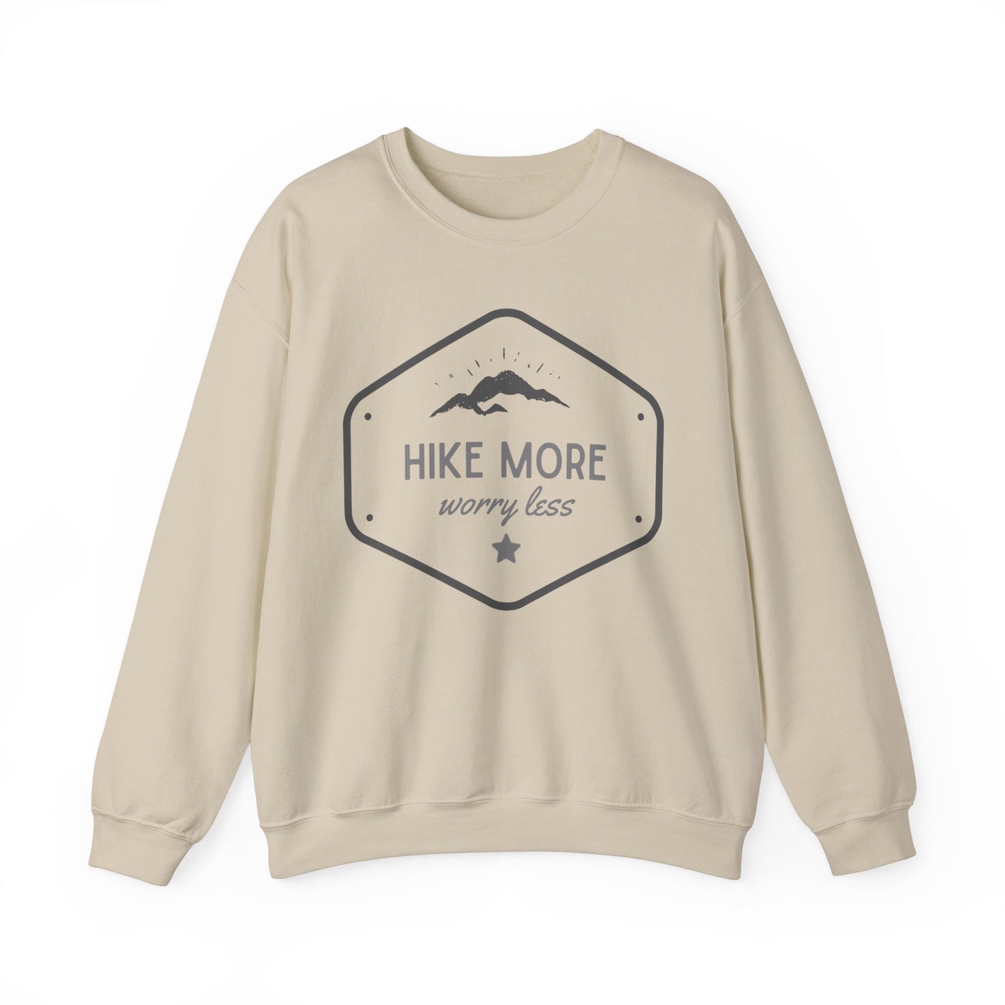 Unisex "Hike More, Worry Less" Crew Neck