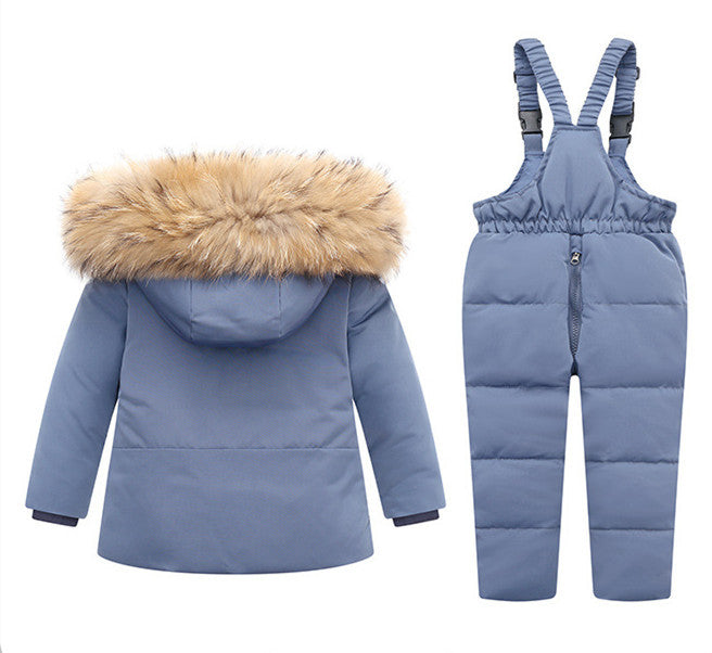 Winter Children's Down Padded Jacket Suit